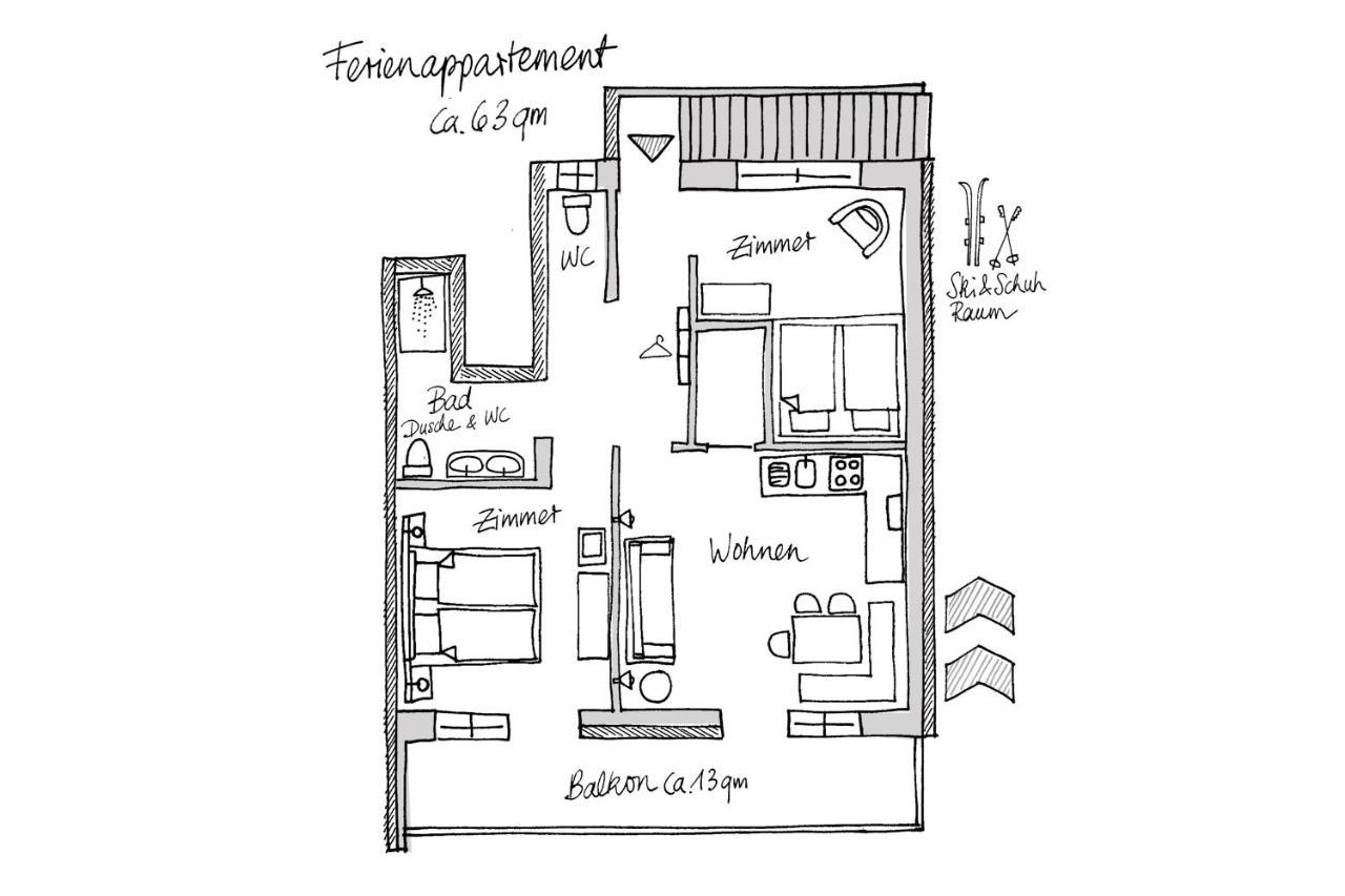 Ferienappartement Bergliebe Гросарл Екстериор снимка